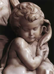 Michalangelo, Child, detail
