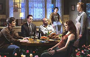 Six Feet Under characters around a table